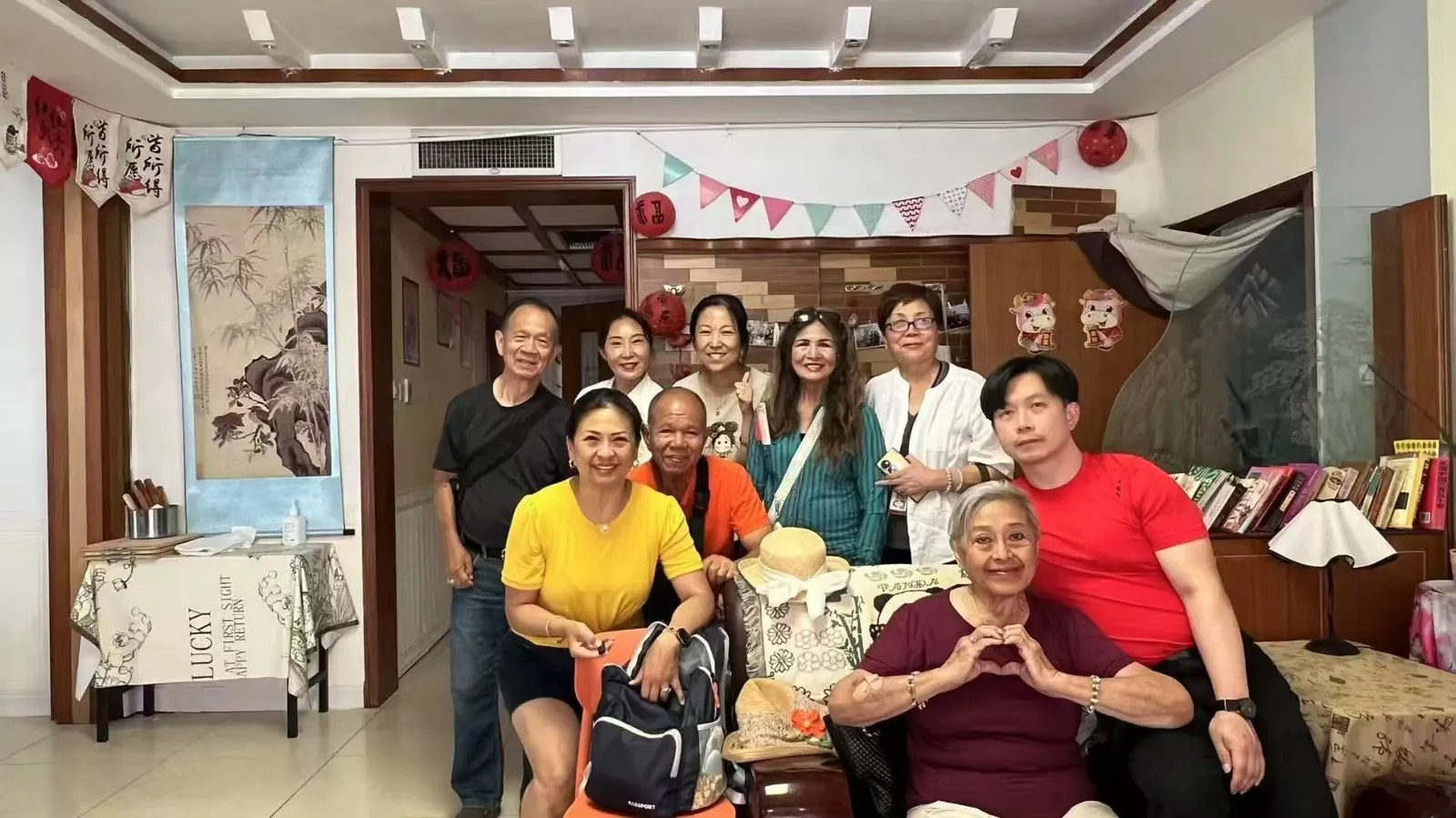 Home visit with local family